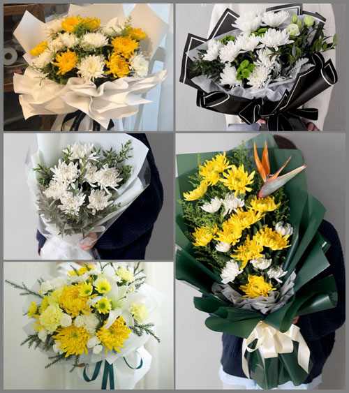广东肇庆市高要区南岸街道新江一村白事花束代送